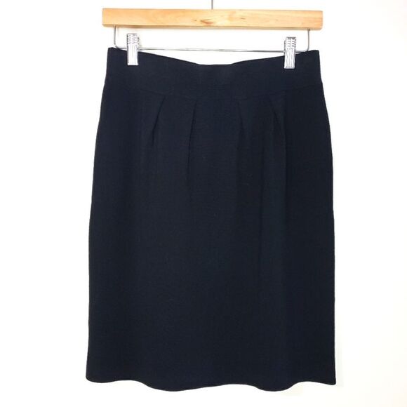 Luisa Cerano Size 8 Medium Black Pleated Mini Skirt - Picture 1 of 8